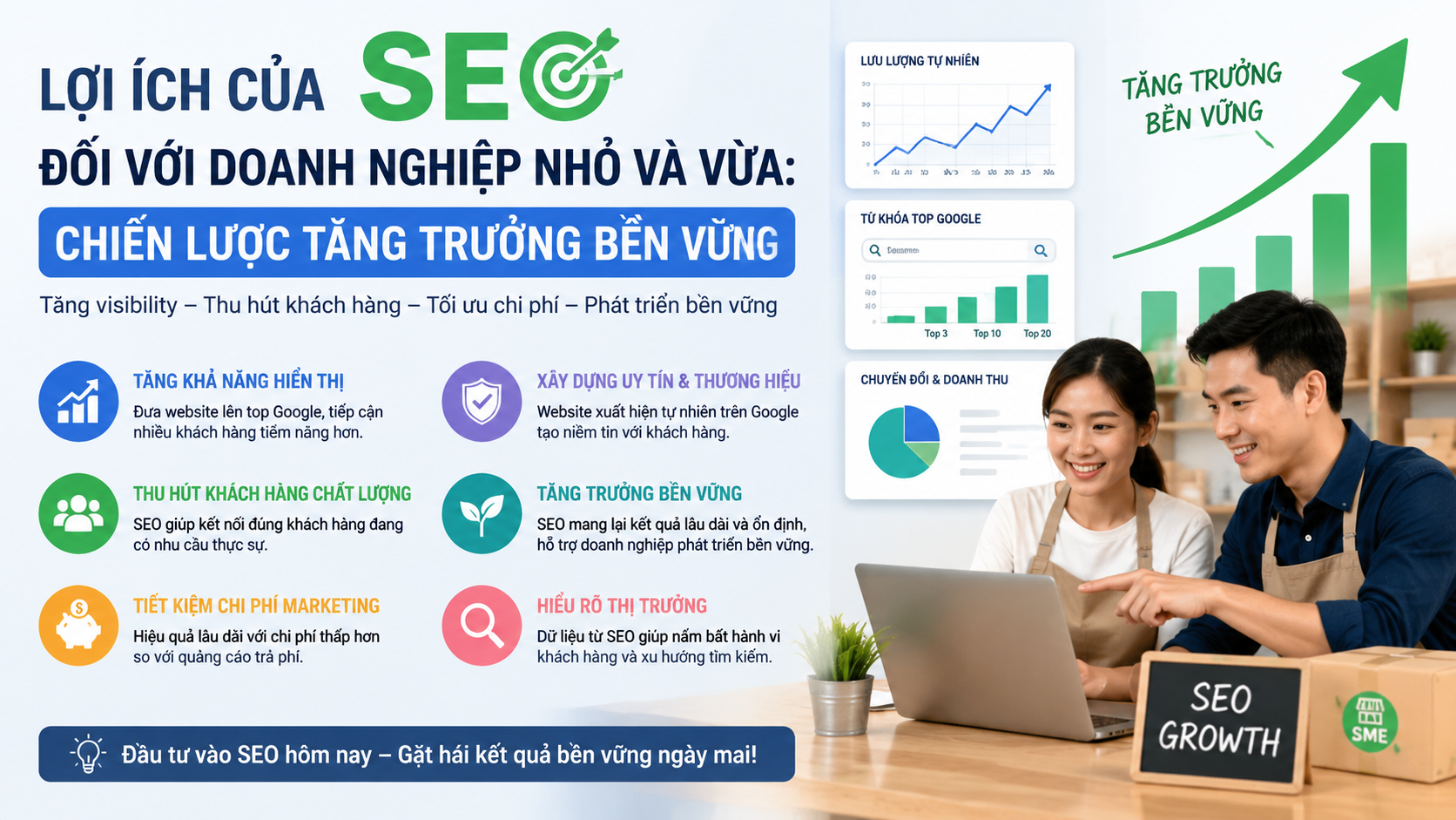 Lợi ích của SEO đối với doanh nghiệp nhỏ và vừa: Chiến lược tăng trưởng bền vững - lợi ích của SEO