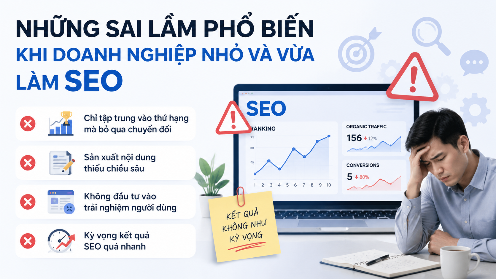Những sai lầm phổ biến khi doanh nghiệp nhỏ và vừa làm SEO - lợi ích của SEO
