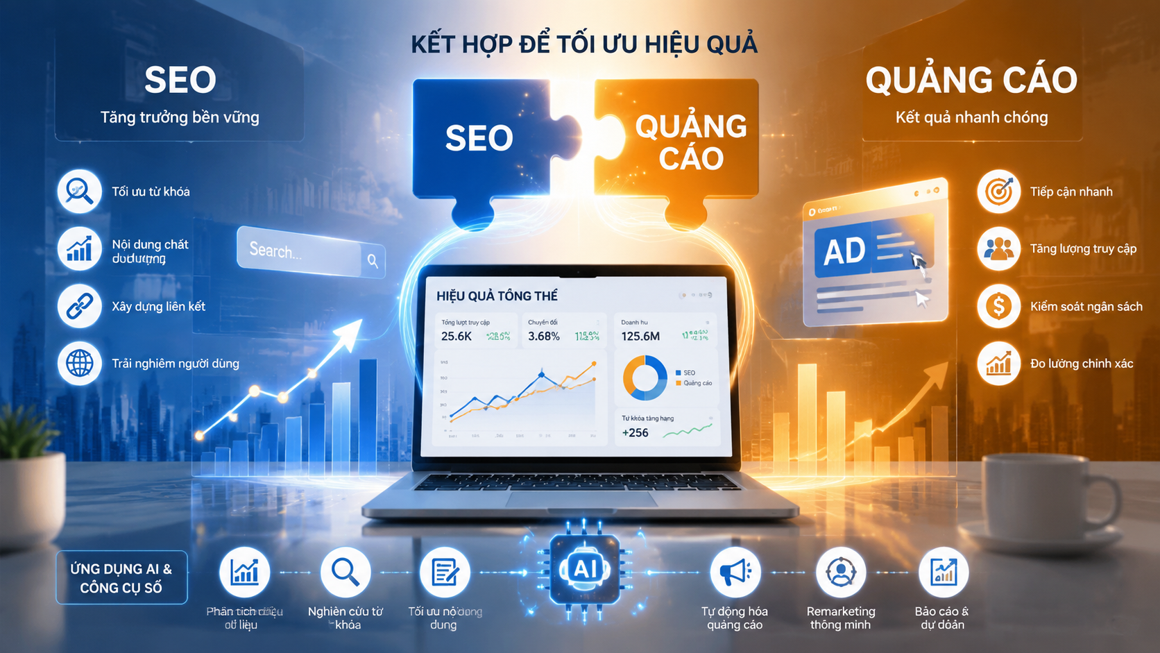 Có nên kết hợp SEO và quảng cáo thay vì lựa chọn một trong hai? - SEO hay quảng cáo