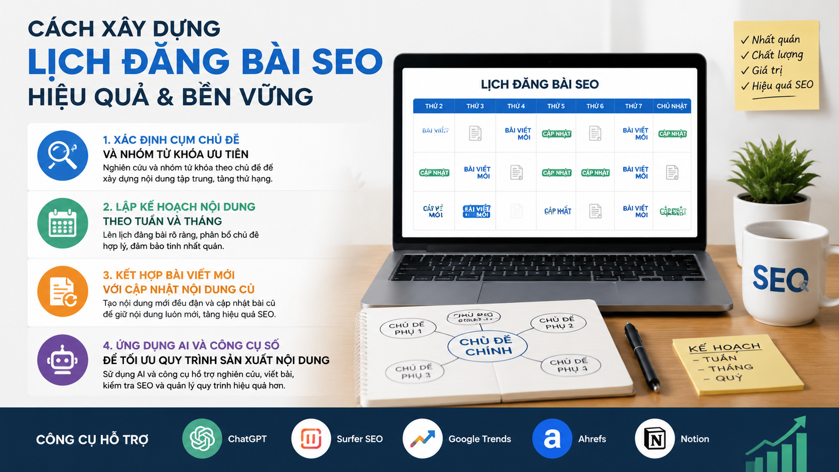 Cách xây dựng lịch đăng bài SEO hiệu quả và bền vững - tần suất đăng bài SEO