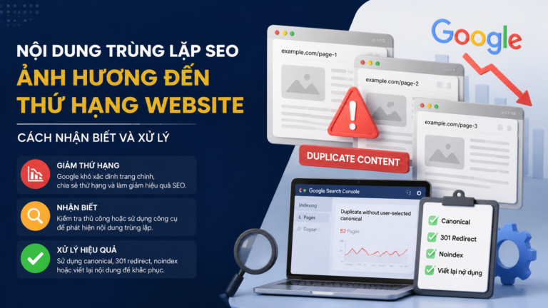 Nội dung trùng lặp SEO ảnh hưởng đến thứ hạng website như thế nào? Cách nhận biết và xử lý - nội dung trùng lặp SEO