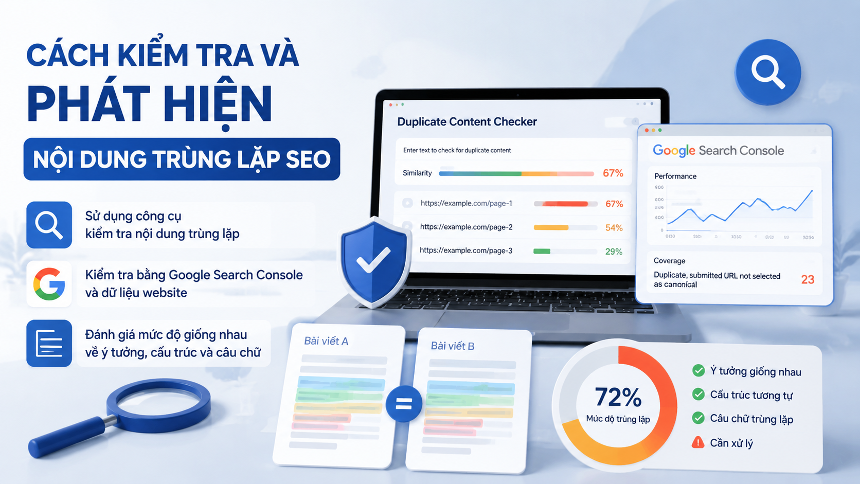 Cách kiểm tra và phát hiện nội dung trùng lặp SEO - nội dung trùng lặp SEO