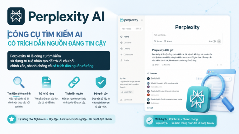 Perplexity AI là gì? Công cụ tìm kiếm AI có trích dẫn nguồn đáng tin cậy - Perplexity AI là gì, AI search, công cụ tìm kiếm AI