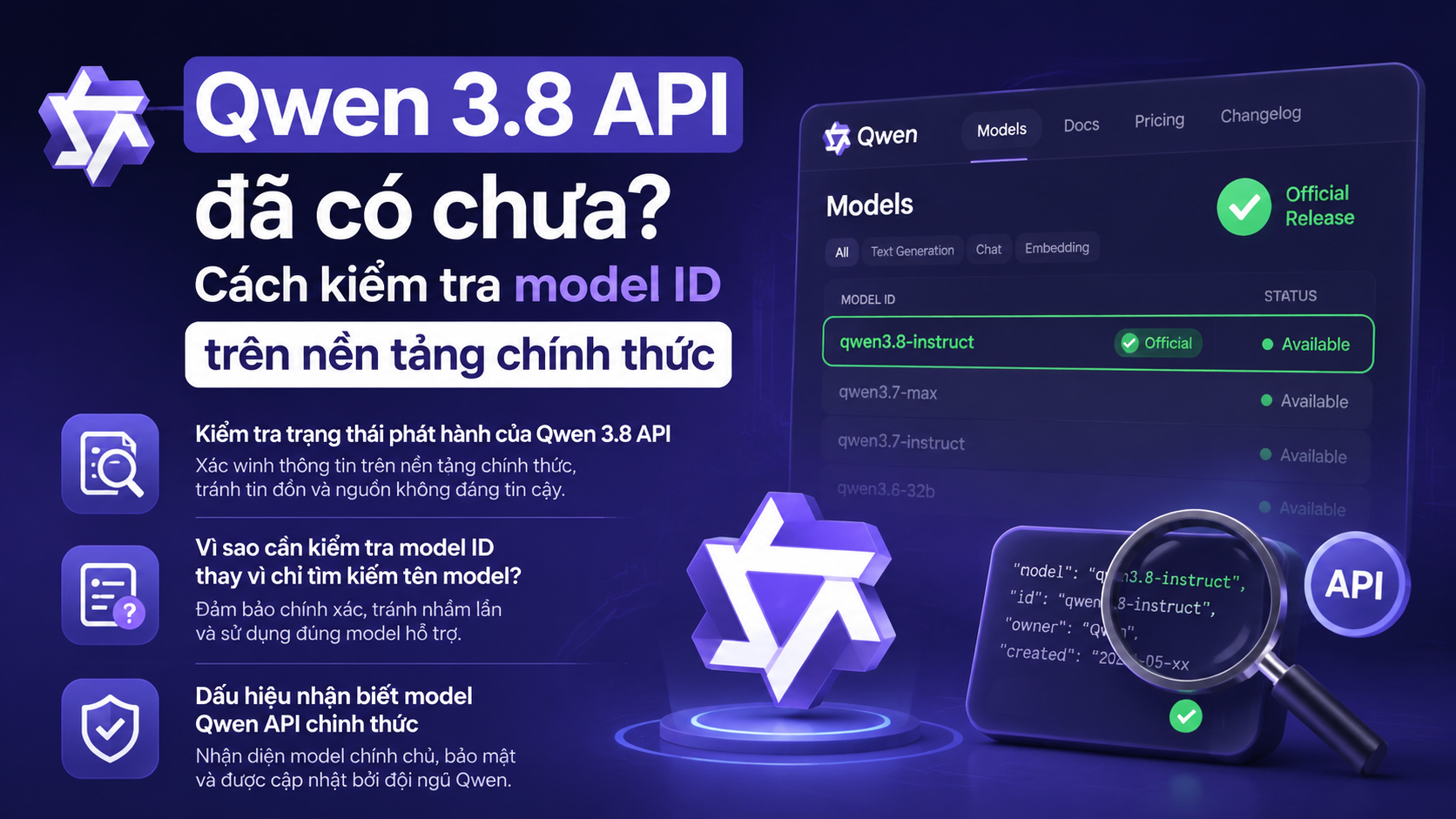Qwen 3.8 API đã có chưa? Cách xác minh thông tin chính xác - Qwen 3.8 API