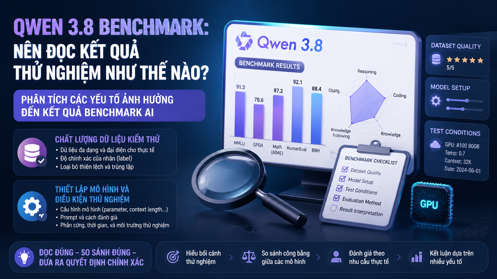 Phân tích các yếu tố ảnh hưởng đến kết quả benchmark AI - Qwen 3.8 benchmark