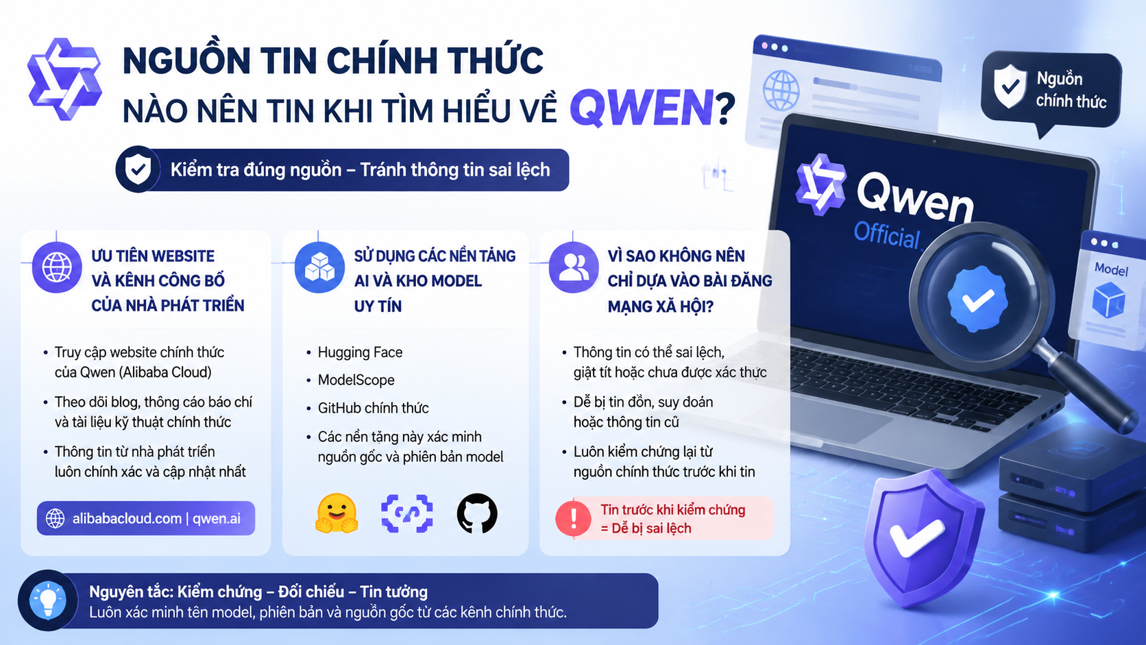 Nguồn tin chính thức nào nên tin khi tìm hiểu về Qwen? - Qwen 3.8 có thật không