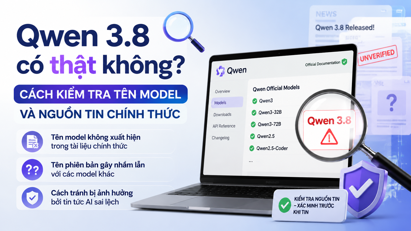 Những dấu hiệu nhận biết tên model AI có thể không chính xác - Qwen 3.8 có thật không