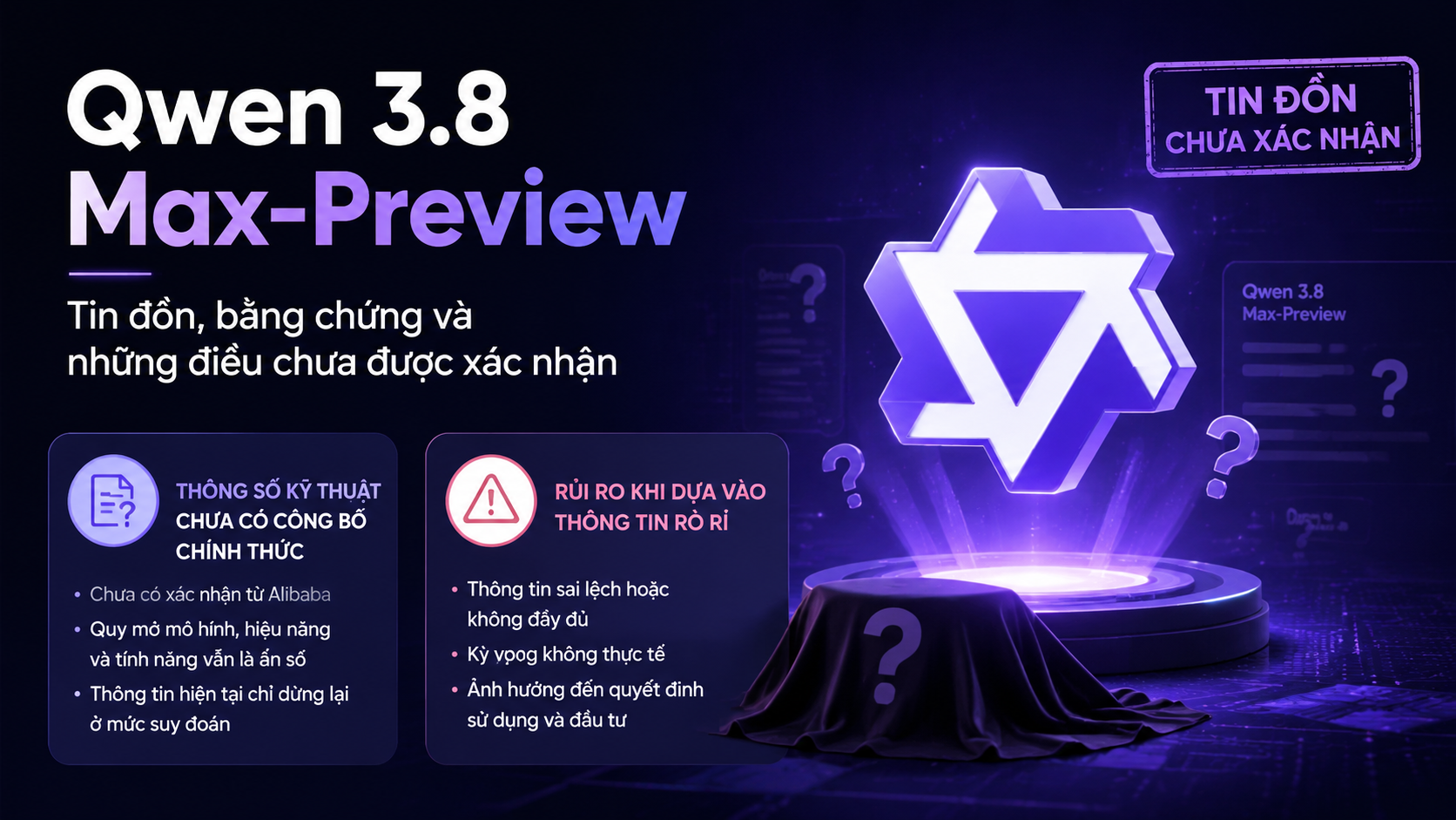 Những điều chưa được xác nhận về Qwen 3.8 Max-Preview - Qwen 3.8 Max-Preview