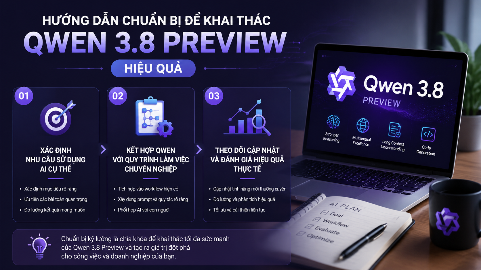 Hướng dẫn chuẩn bị để khai thác Qwen 3.8 Preview hiệu quả - Qwen 3.8 Preview
