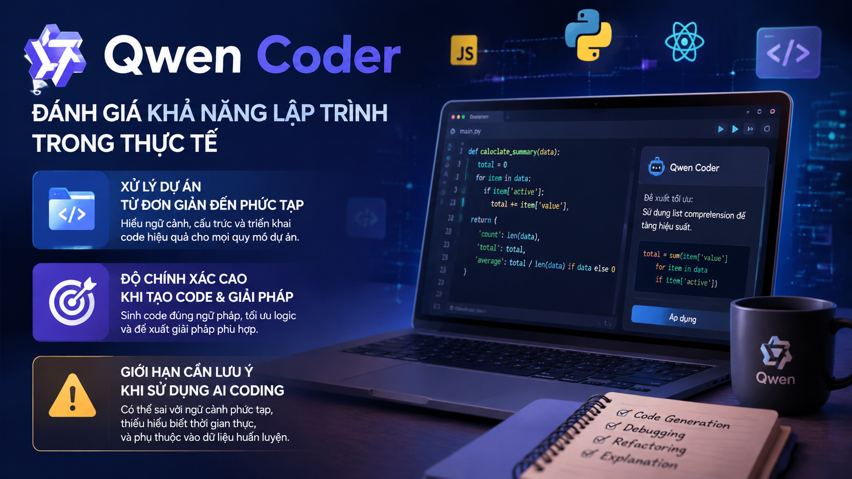 Đánh giá khả năng lập trình của Qwen Coder trong thực tế - Qwen Coder