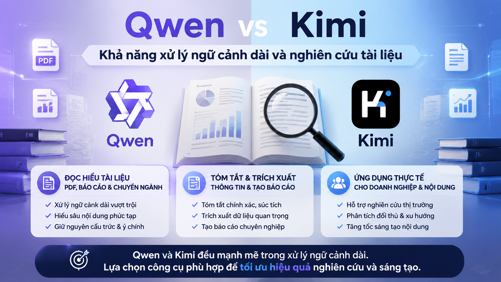 Qwen vs Kimi trong nghiên cứu tài liệu và phân tích chuyên sâu Qwen vs Kimi trong nghiên cứu tài liệu và phân tích chuyên sâu - Qwen vs Kimi