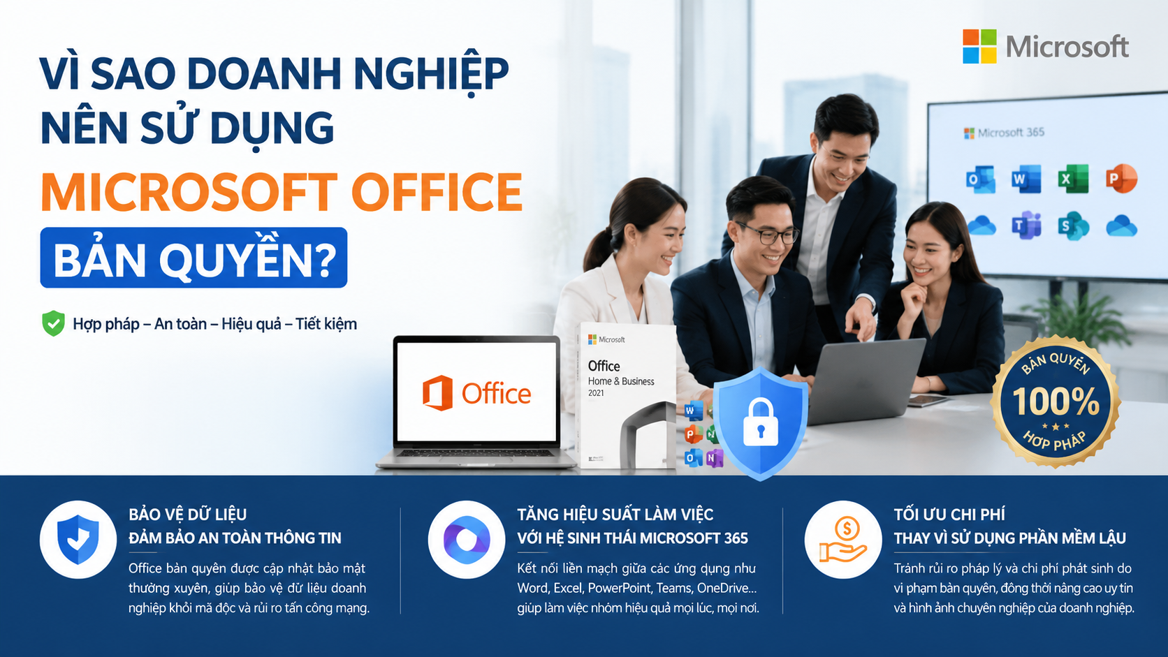 Vì sao doanh nghiệp nên sử dụng Microsoft Office bản quyền? Vì sao doanh nghiệp nên sử dụng Microsoft Office bản quyền? - dùng Office crack bị phạt không