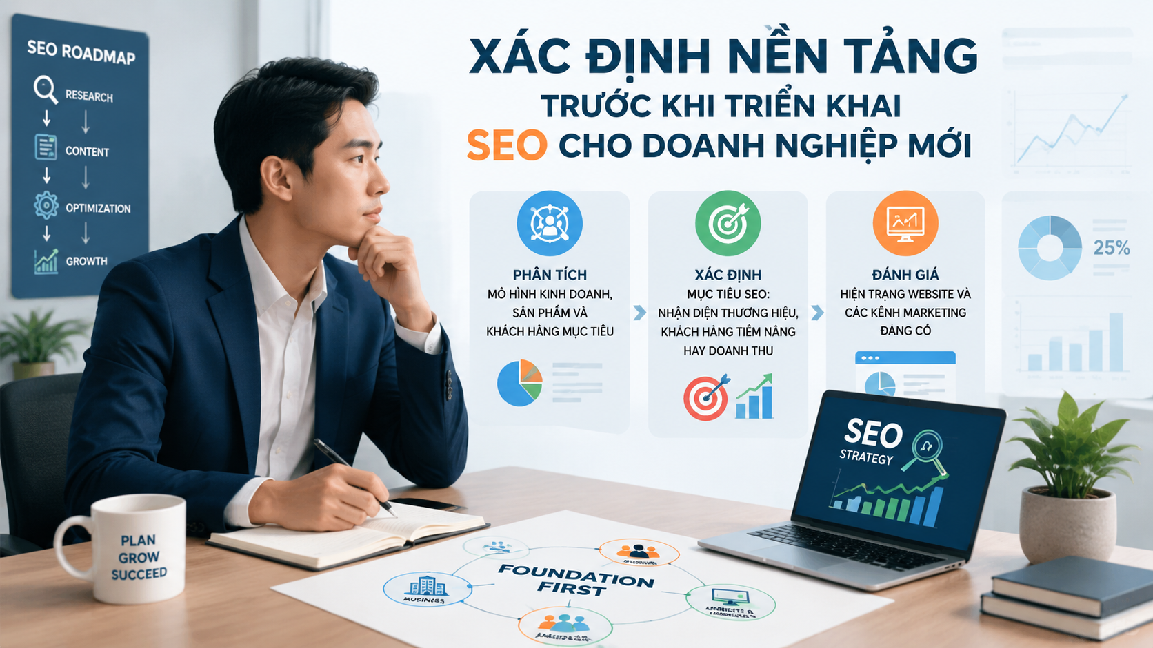 Xác định nền tảng trước khi triển khai SEO cho doanh nghiệp mới - SEO cho doanh nghiệp mới