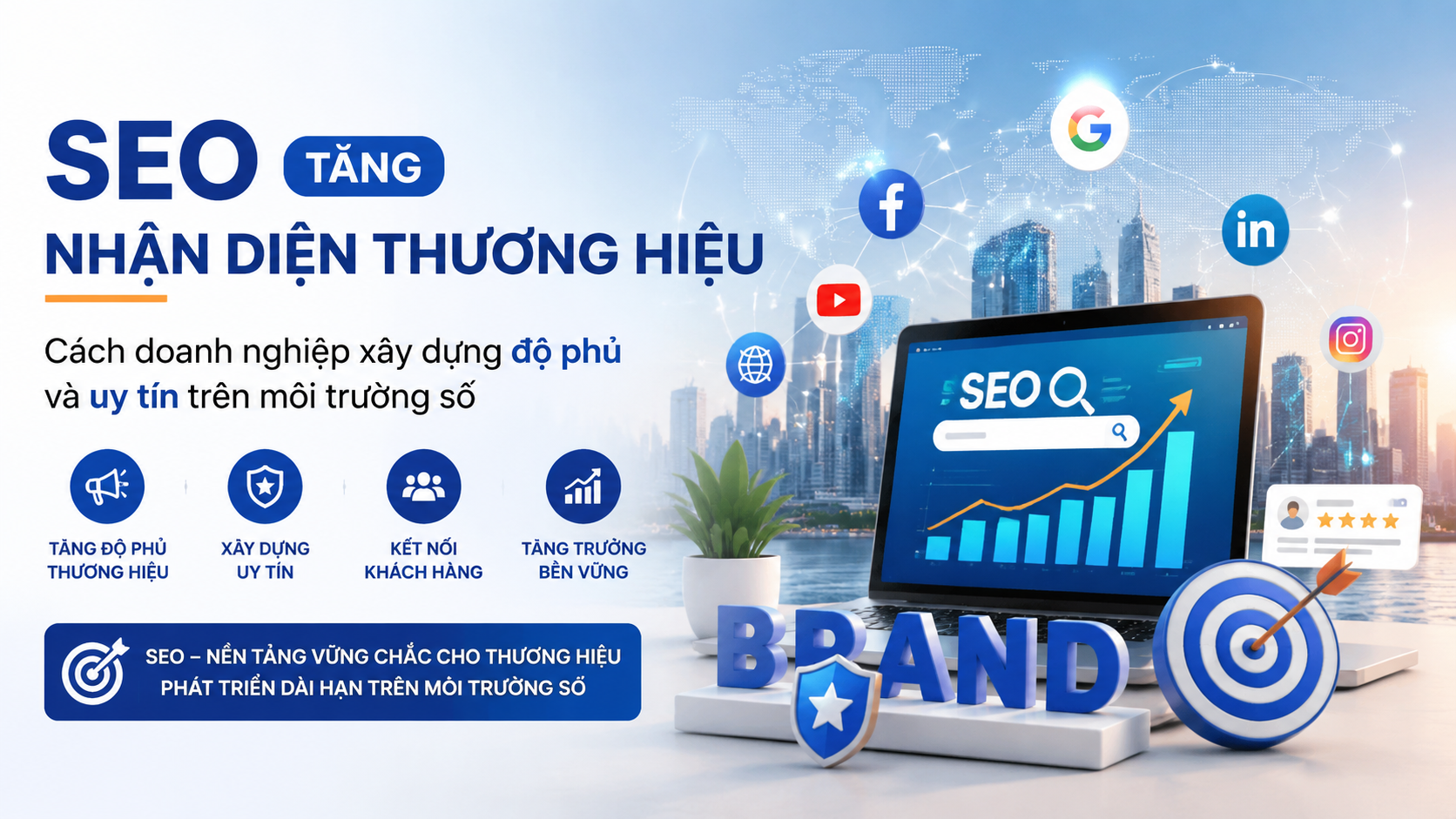 SEO tăng nhận diện thương hiệu: Cách doanh nghiệp xây dựng độ phủ và uy tín trên môi trường số - SEO tăng nhận diện thương hiệu