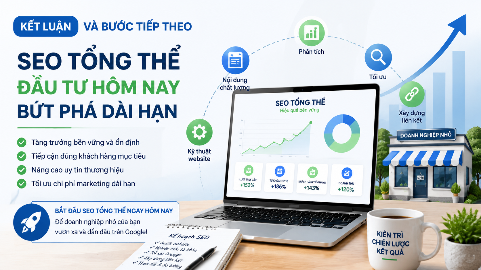 Kết luận và bước tiếp theo - SEO tổng thể là gì