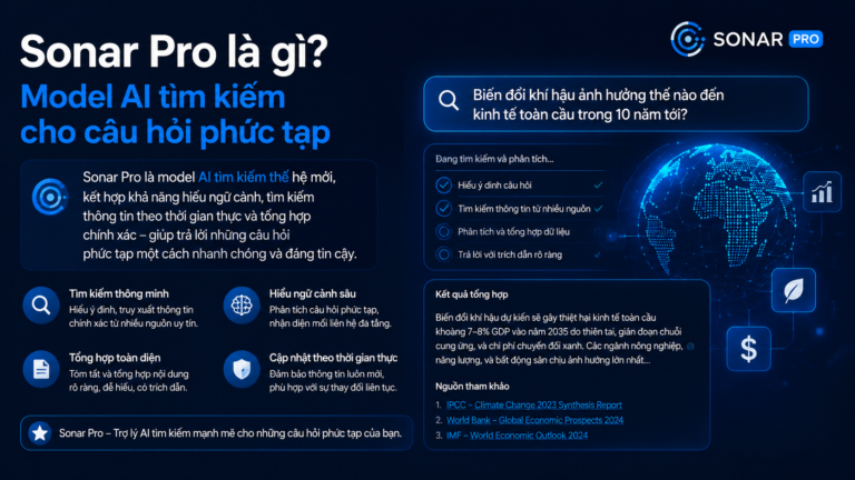 Sonar Pro là gì? Model AI tìm kiếm cho câu hỏi phức tạp - Sonar Pro là gì, Perplexity Sonar Pro, AI search model