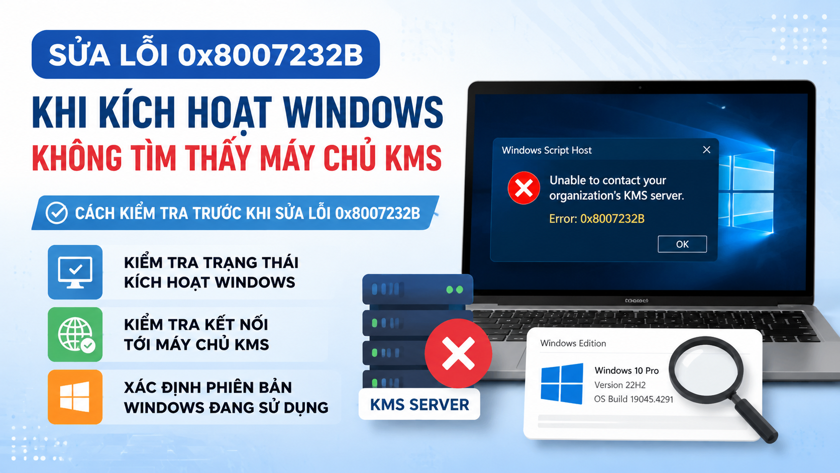 Cách kiểm tra trước khi sửa lỗi 0x8007232B - sửa lỗi 0x8007232B