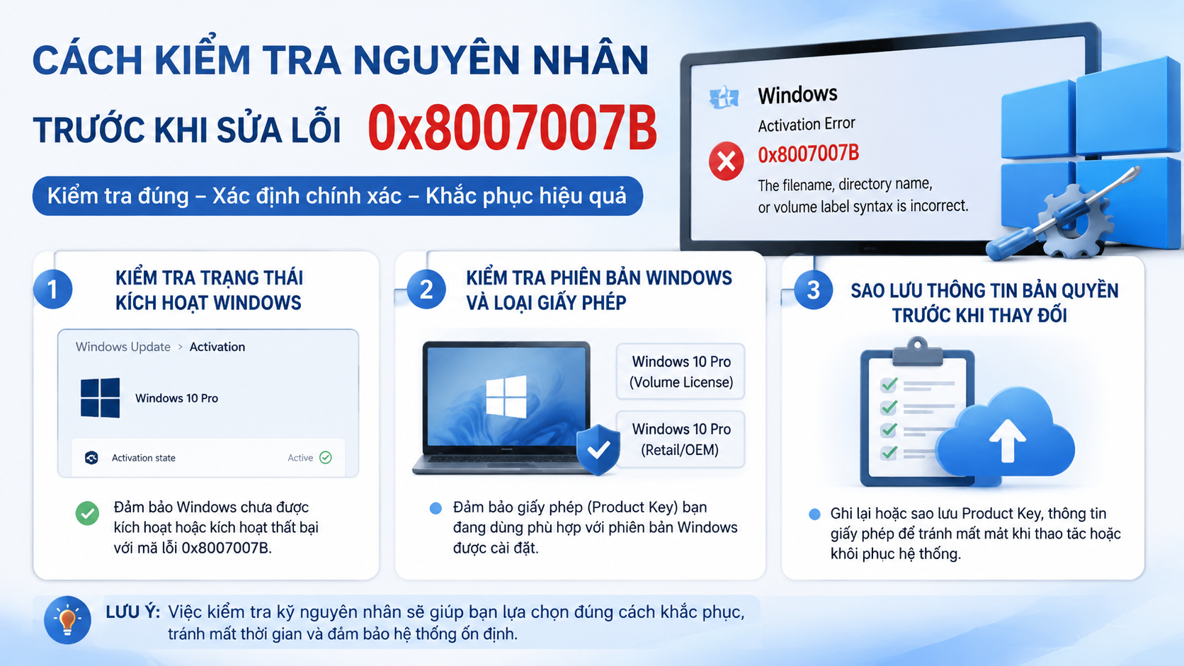 Cách kiểm tra nguyên nhân trước khi sửa lỗi 0x8007007B Cách kiểm tra nguyên nhân trước khi sửa lỗi 0x8007007B - sửa lỗi 0x8007007B