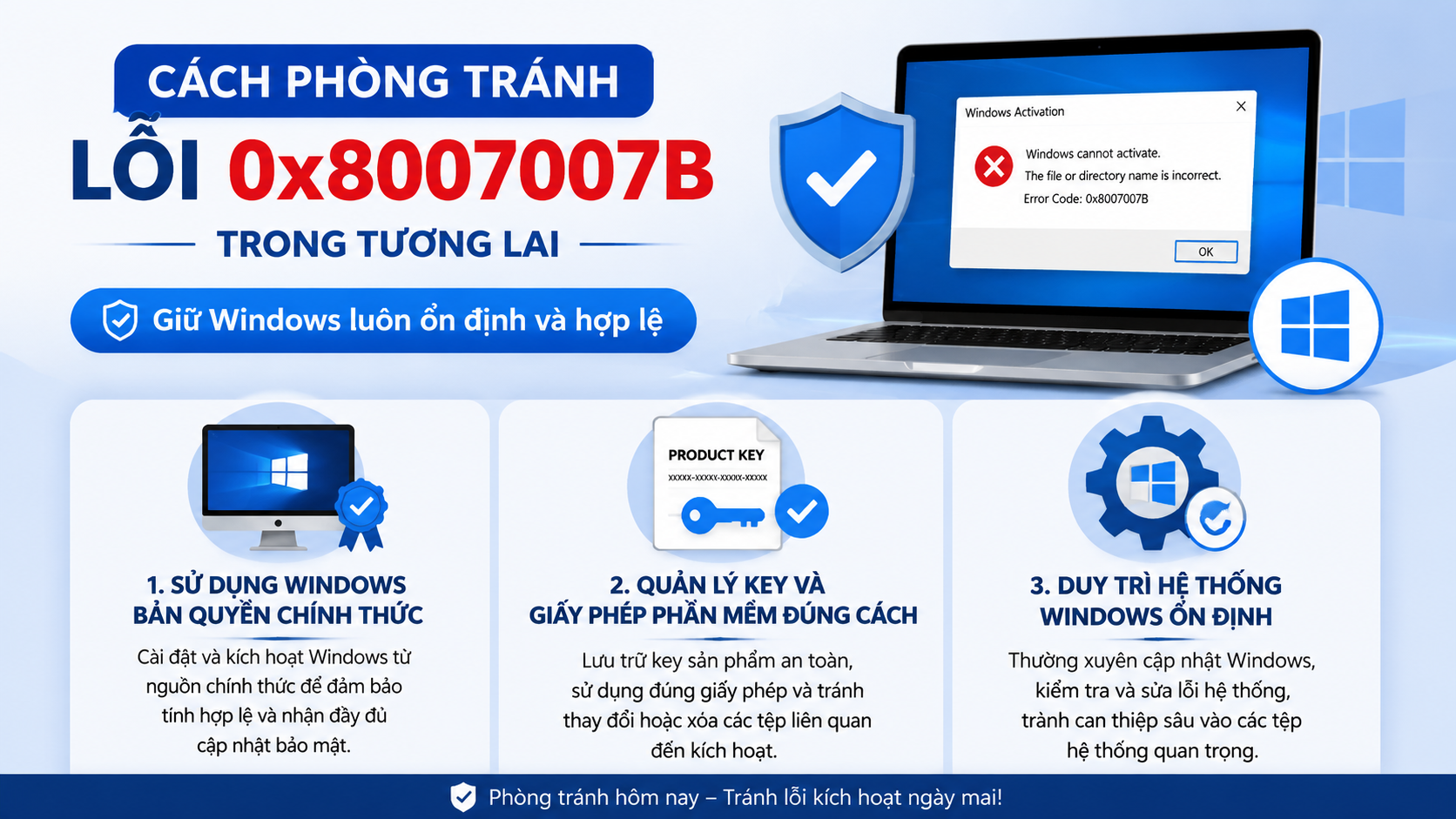 Cách phòng tránh lỗi 0x8007007B trong tương lai Cách phòng tránh lỗi 0x8007007B trong tương lai - sửa lỗi 0x8007007B
