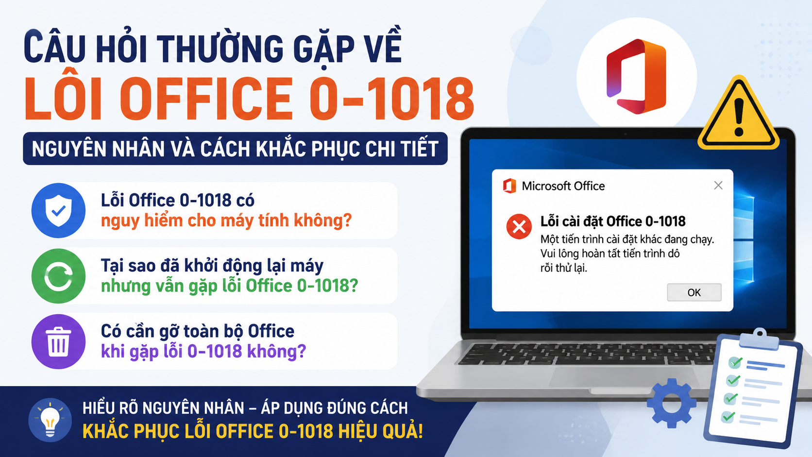 Câu hỏi thường gặp về lỗi Office 0-1018 Câu hỏi thường gặp về lỗi Office 0-1018 - sửa lỗi Office 0-1018
