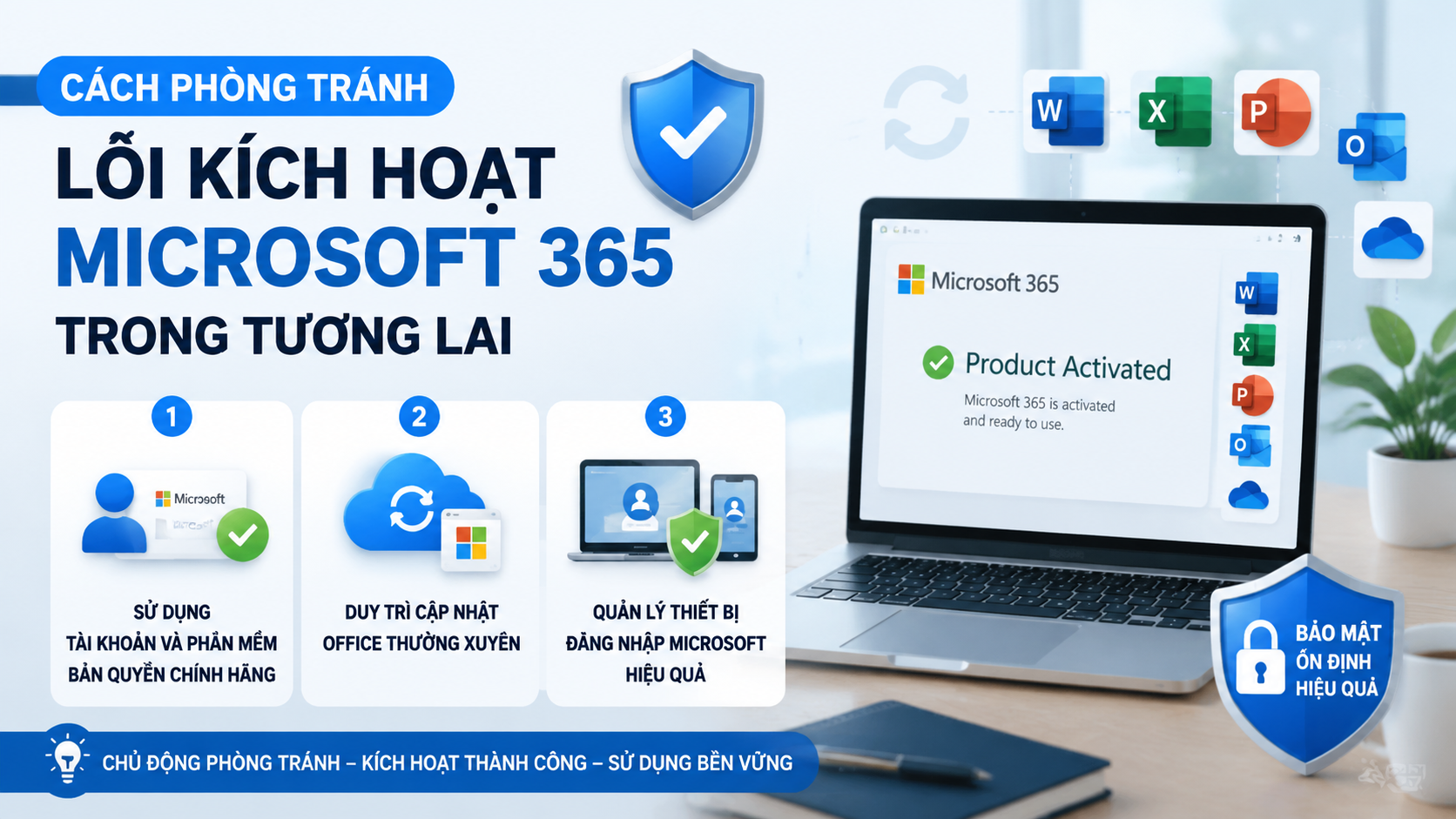 Cách phòng tránh lỗi kích hoạt Microsoft 365 trong tương lai - sửa lỗi Office 0x8004FC12
