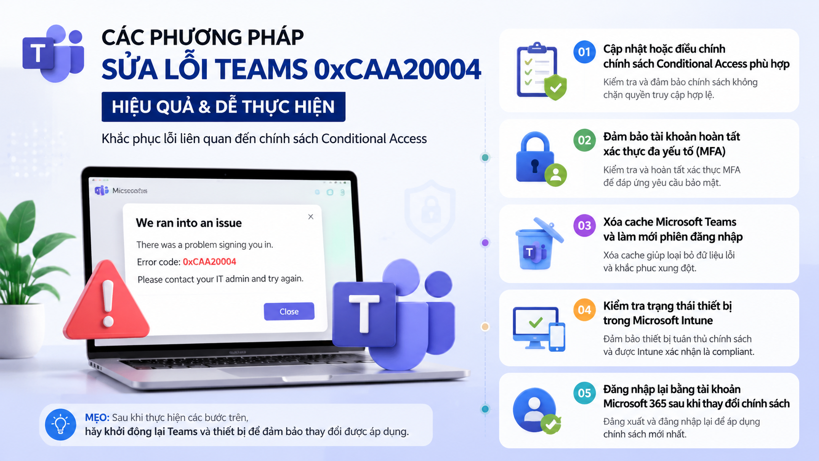 Các phương pháp sửa lỗi Teams 0xCAA20004 hiệu quả Các phương pháp sửa lỗi Teams 0xCAA20004 hiệu quả - sửa lỗi Teams 0xCAA20004