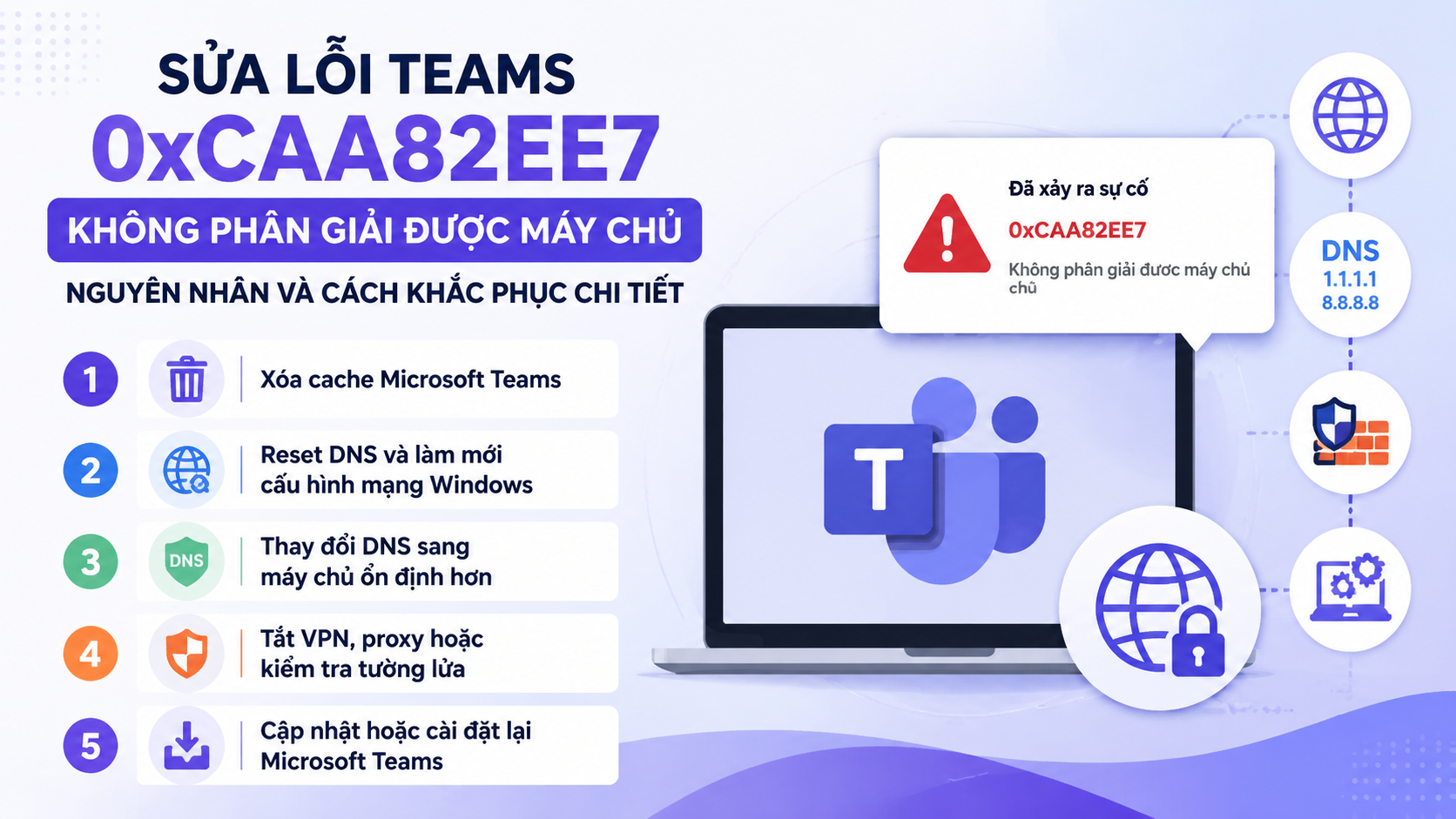 Hướng dẫn sửa lỗi Teams 0xCAA82EE7 chi tiết từng bước Hướng dẫn sửa lỗi Teams 0xCAA82EE7 chi tiết từng bước - sửa lỗi Teams 0xCAA82EE7