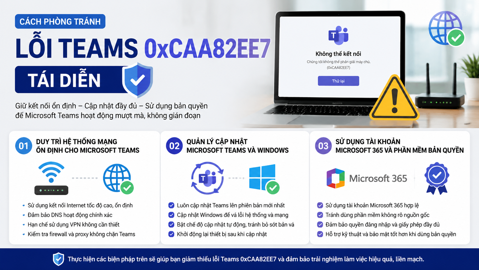 Cách phòng tránh lỗi Teams 0xCAA82EE7 tái diễn Cách phòng tránh lỗi Teams 0xCAA82EE7 tái diễn - sửa lỗi Teams 0xCAA82EE7