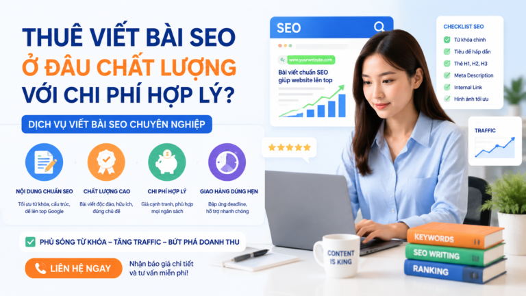 Thuê viết bài SEO ở đâu chất lượng với chi phí hợp lý? - dịch vụ viết content website