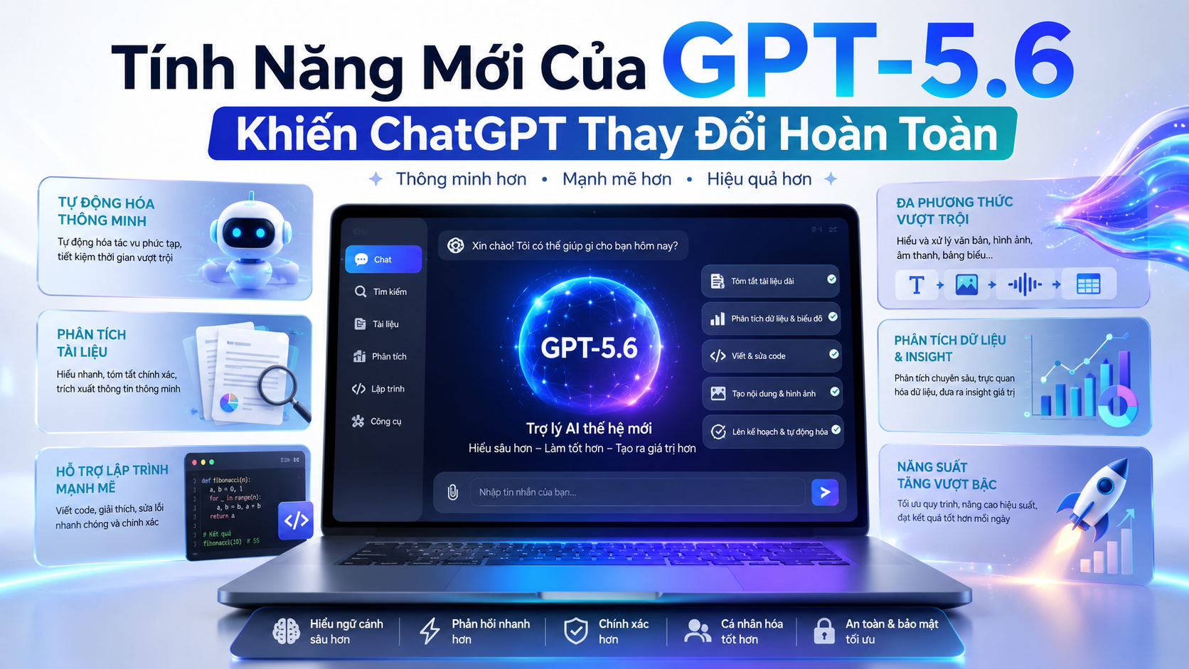 Tính Năng Mới Của GPT-5.6 Khiến ChatGPT Thay Đổi Hoàn Toàn - tính năng GPT-5.6, ChatGPT mới nhất 2026, GPT-5.6 có gì mới, OpenAI 2026