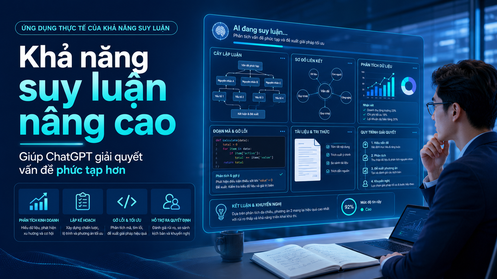Khả năng suy luận nâng cao giúp ChatGPT giải quyết vấn đề phức tạp hơn - tính năng GPT-5.6, ChatGPT mới nhất 2026, GPT-5.6 có gì mới, OpenAI 2026