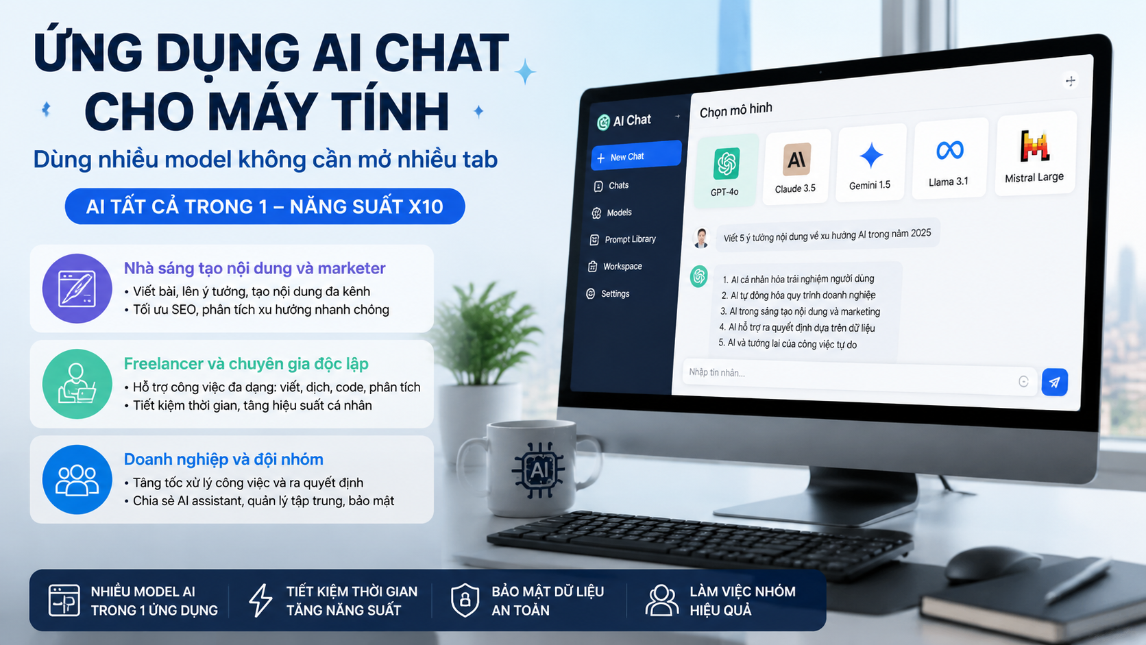 Ai nên sử dụng chatbot AI app trên máy tính? - ứng dụng AI chat, chatbot AI app, app AI cho máy tính