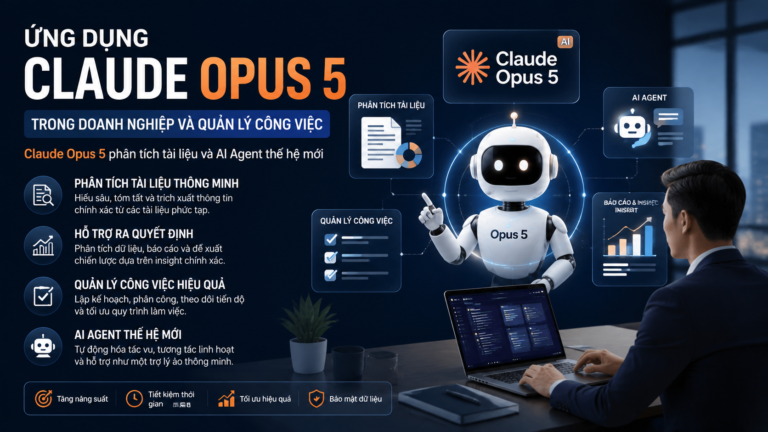 Ứng dụng Claude Opus 5 trong doanh nghiệp và quản lý công việc: Claude Opus 5 phân tích tài liệu và AI Agent thế hệ mới - Claude Opus 5 phân tích tài liệuClaude Opus 5 cho doanh nghiệpClaude Opus 5 AI AgentClaude Opus 5 debug codeClaude Opus 5 Claude CodeClaude Opus 5 codingClaude Opus 5 có miễn phí khôngcách sử dụng Claude Opus 5Claude Opus 5 APIgiá Claude Opus 5Claude Opus 5 vs Fable 5Claude Opus 5 vs Sonnet 5Claude Opus 5 vs Opus 4.8Claude Opus 5 có gì mớiđánh giá Claude Opus 5Claude Opus 5 ra mắtClaude Opus 5 là gì, Claude Opus 5, Anthropic Opus 5Claude Opus 5 mới, Anthropic ra mắt Claude Opus 5review Claude Opus 5, Claude Opus 5 có tốt khôngtính năng Claude Opus 5, Claude Opus 5 mới nhấtso sánh Claude Opus 5, Opus 5 và Opus 4.8so sánh Opus 5 và Sonnet 5, Claude Sonnet 5Opus 5 và Fable 5, so sánh Claude 5Claude Opus 5 pricing, giá API Claude Opus 5API Claude Opus 5, claude-opus-5 APIhướng dẫn Claude Opus 5, dùng Claude Opus 5tài khoản Claude Opus 5, gói Claude Opus 5Claude Opus 5 lập trình, AI viết code ClaudeClaude Code Opus 5, coding agent ClaudeAI sửa lỗi code, Claude debug codeClaude Agent, agentic workflow ClaudeClaude Enterprise, AI doanh nghiệp AnthropicClaude phân tích dữ liệu, Claude đọc tài liệu