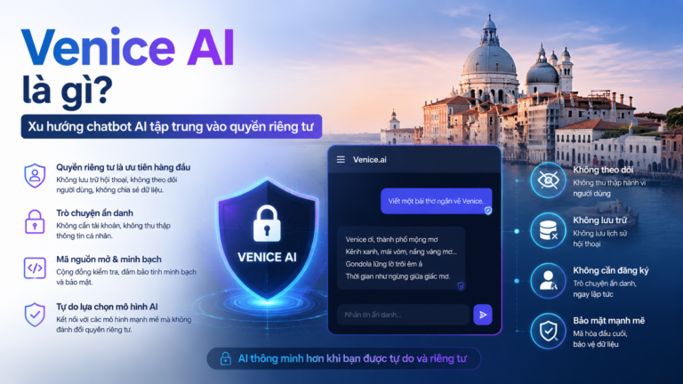 Venice AI là gì? Xu hướng chatbot AI tập trung vào quyền riêng tư - Venice AI là gì, AI riêng tư, private AI chatbot