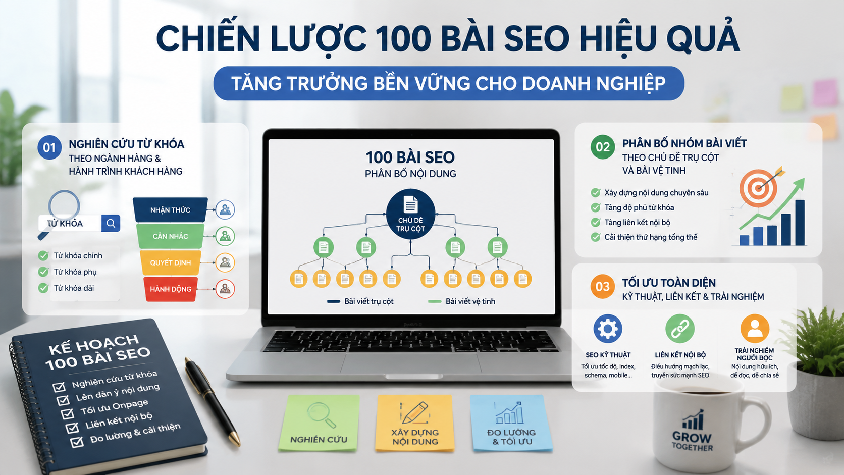 Cách xây dựng chiến lược 100 bài SEO hiệu quả cho doanh nghiệp - gói 100 bài SEO giá rẻ