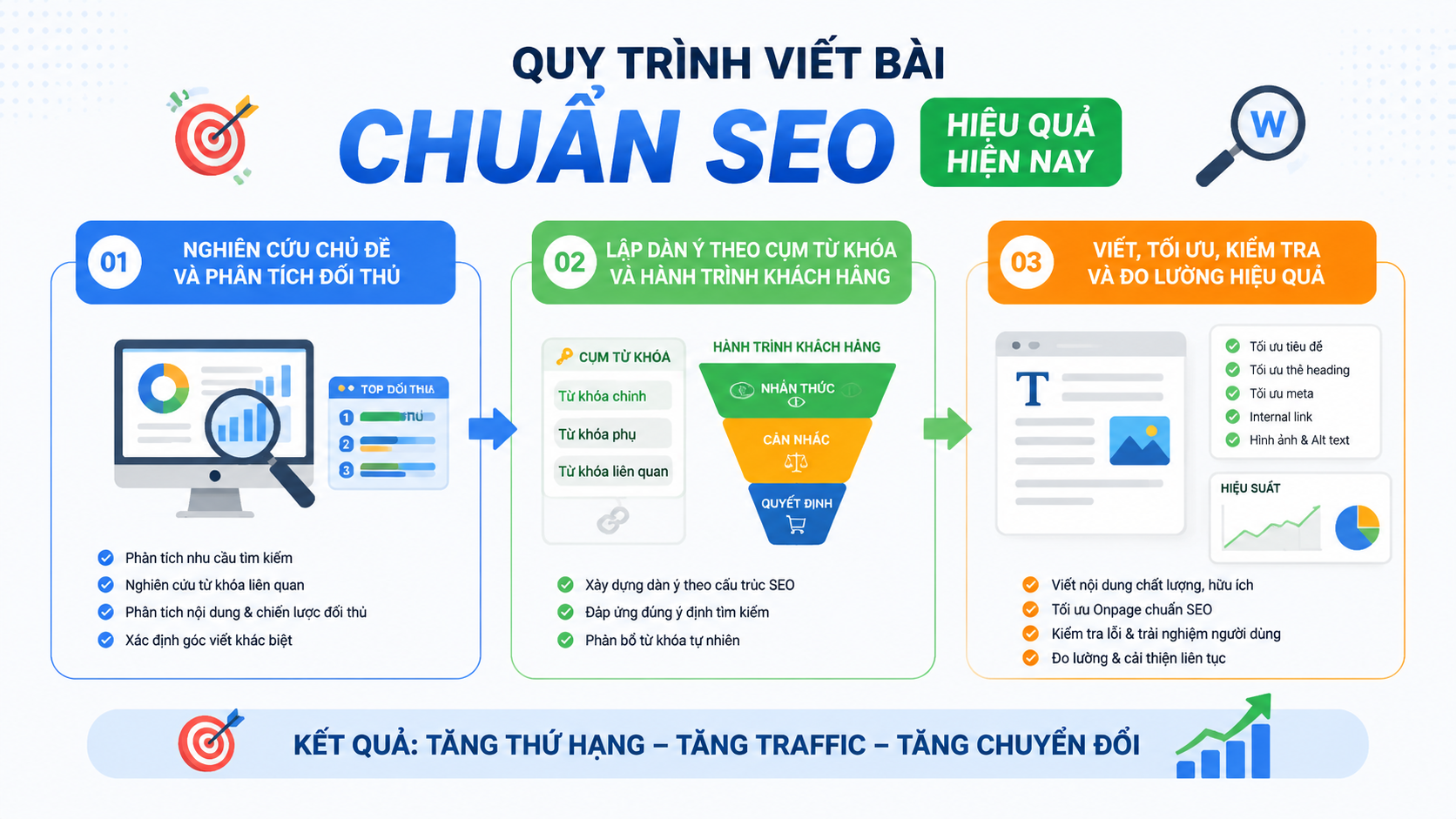 Quy trình viết bài chuẩn SEO hiệu quả hiện nay - báo giá viết bài SEO