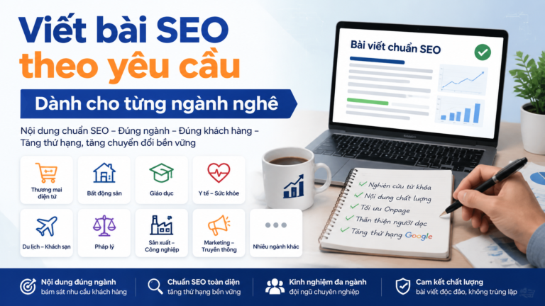 Viết bài SEO theo yêu cầu dành cho từng ngành nghề - dịch vụ viết bài blog