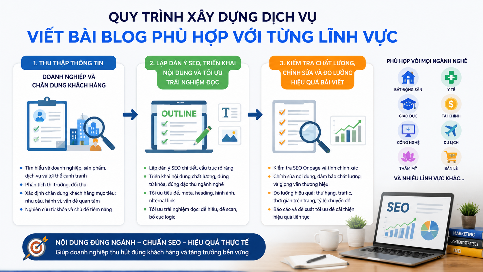Quy trình xây dựng dịch vụ viết bài blog phù hợp với từng lĩnh vực Quy trình xây dựng dịch vụ viết bài blog phù hợp với từng lĩnh vực - dịch vụ viết bài blog