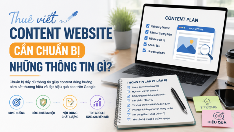 Viết bài SEO trọn gói: Thuê viết content website cần chuẩn bị những thông tin gì? - viết bài SEO trọn gói