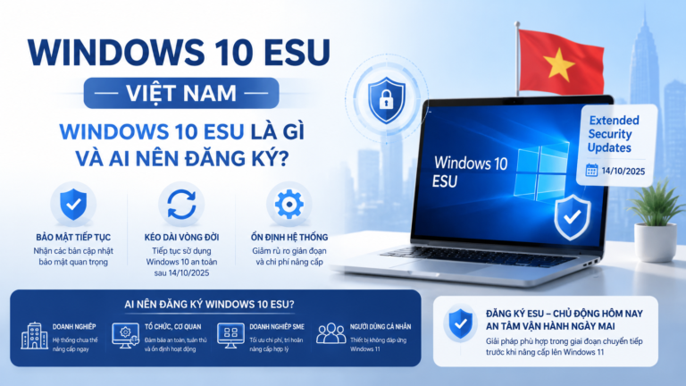 Windows 10 ESU Việt Nam: Windows 10 ESU là gì và ai nên đăng ký? - Windows 10 ESU Việt Nam