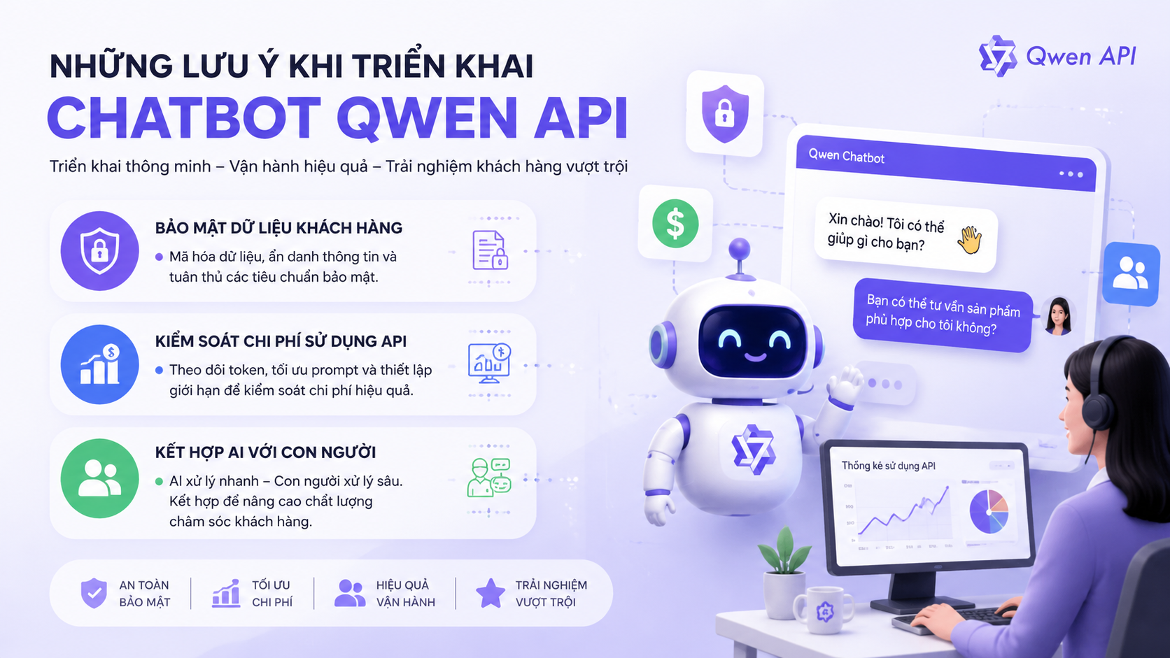 Những lưu ý khi triển khai chatbot Qwen API - chatbot Qwen