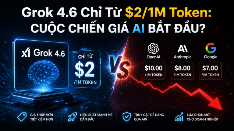 Giá Grok 4.6 Chỉ Từ $2/1M Token: Cuộc Chiến Giá AI Bắt Đầu?
