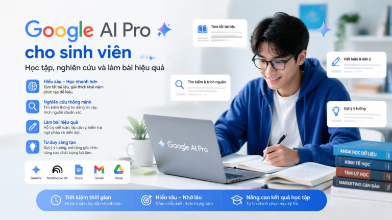 Google AI Pro cho sinh viên: Học tập, nghiên cứu và làm bài hiệu quả - google ai pro cho sinh viên