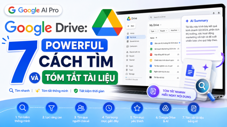 Google AI Pro Google Drive: 7 Powerful Cách Tìm Và Tóm Tắt Tài Liệu - google ai pro google drive