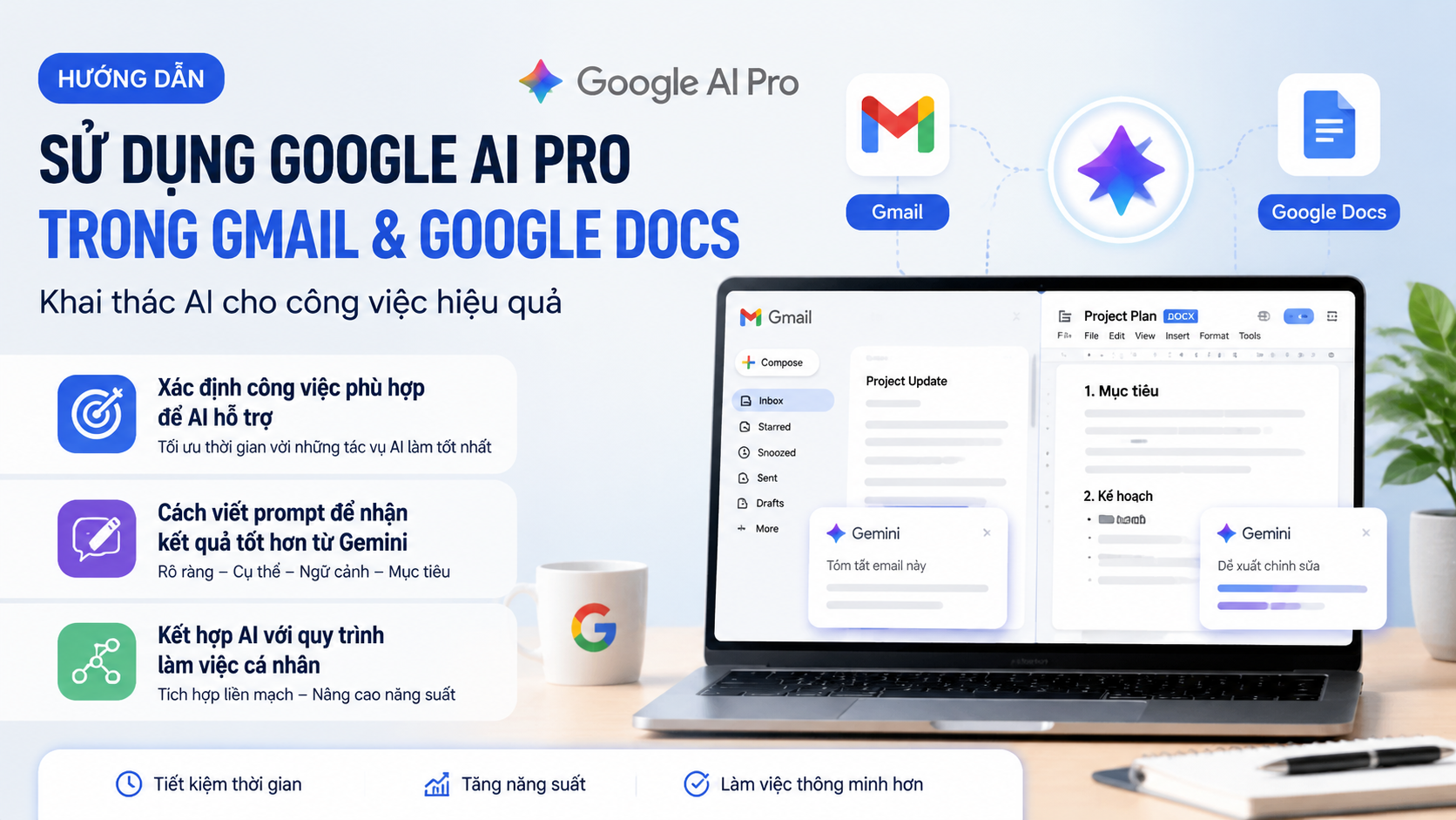Cách sử dụng Google AI Pro trong Gmail và Google Docs hiệu quả Cách sử dụng Google AI Pro trong Gmail và Google Docs hiệu quả - google ai pro gmail docs
