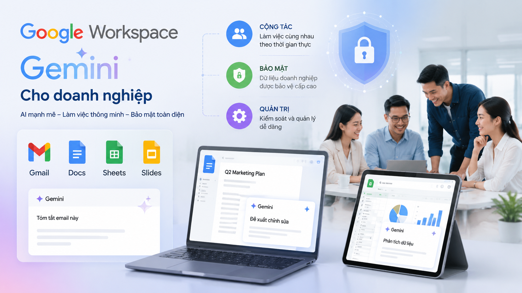 Phân tích chi tiết Google Workspace Gemini cho doanh nghiệp Phân tích chi tiết Google Workspace Gemini cho doanh nghiệp - google ai pro vs google workspace