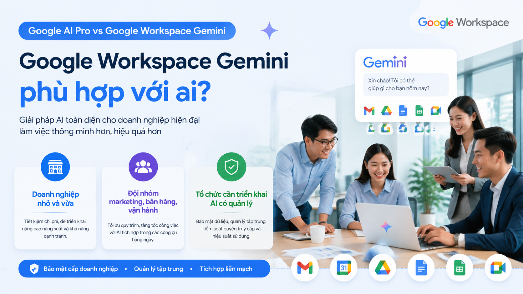 Google Workspace Gemini phù hợp với ai? Google Workspace Gemini phù hợp với ai? - google ai pro vs google workspace