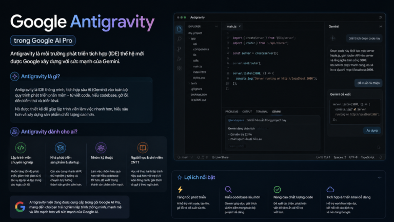 Google Antigravity trong Google AI Pro là gì và dành cho ai? - google antigravity google ai pro