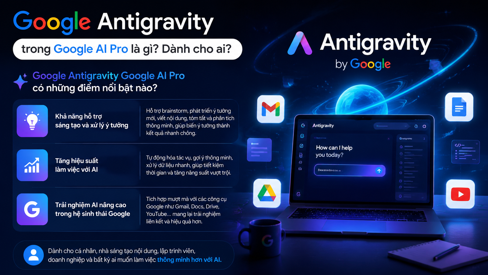 Google Antigravity Google AI Pro có những điểm nổi bật nào? - google antigravity google ai pro