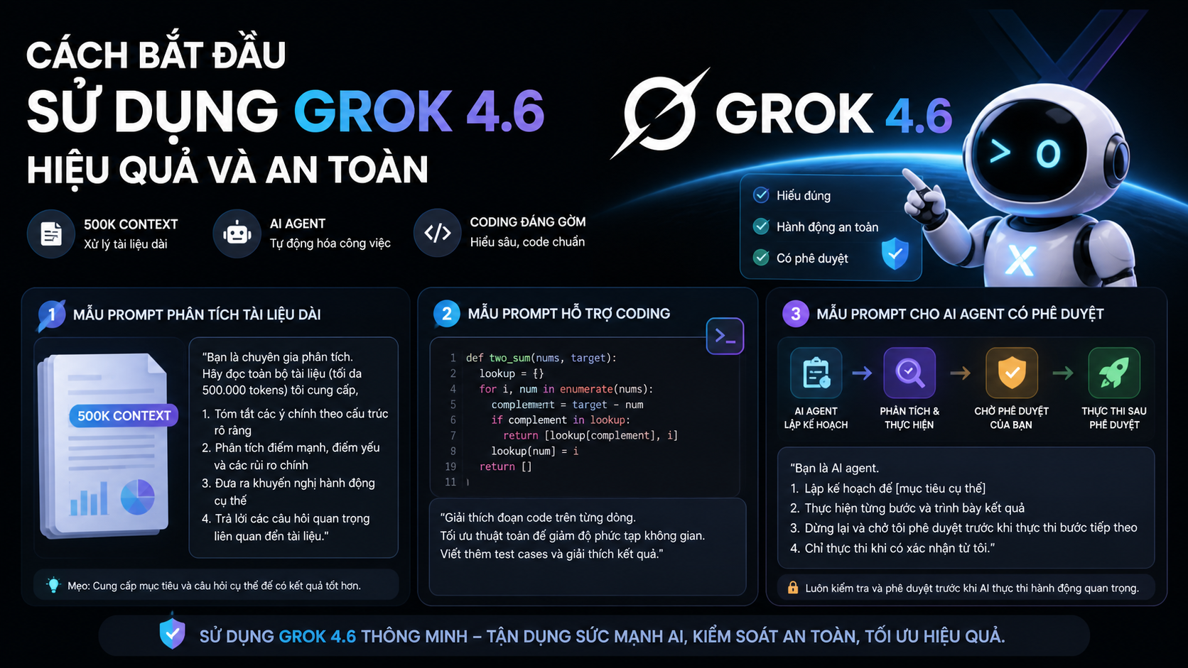 Cách bắt đầu sử dụng Grok 4.6 hiệu quả và an toàn - Grok 4.6 có gì mới